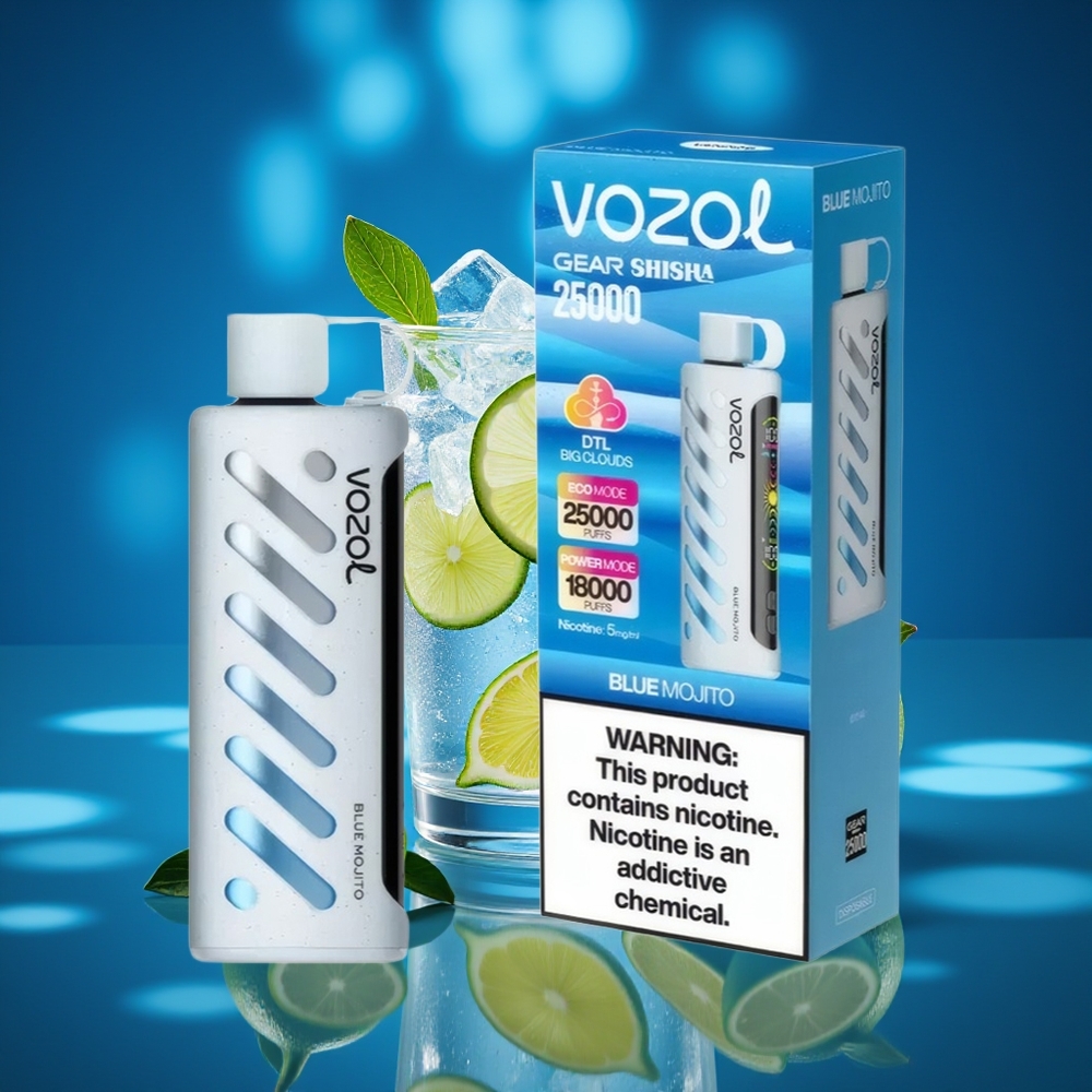 VOZOL Gear Shisha 25000 Puffs Mojito Azul Dual Mesh