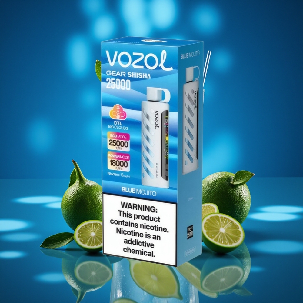 VOZOL Gear Shisha 25000 Puffs Mojito Azul Dual Mesh