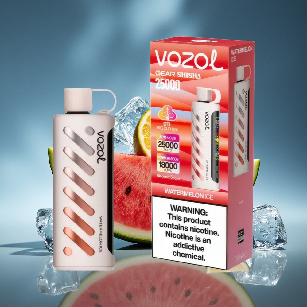 VOZOL Gear Shisha 25000 Puffs Sandía Helada Dual Mesh Dual Modes