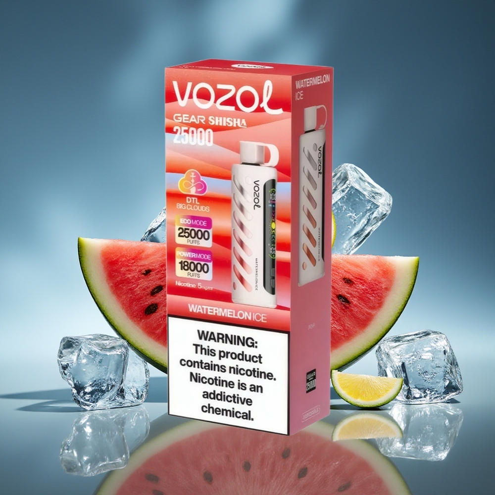 VOZOL Gear Shisha 25000 Puffs Sandía Helada Dual Mesh Dual Modes