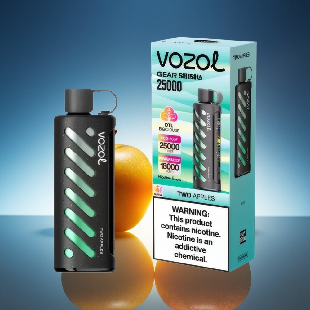 VOZOL Gear Shisha 25000 Puffs Shisha Dos Manzanas Dual Mesh Dual Modes