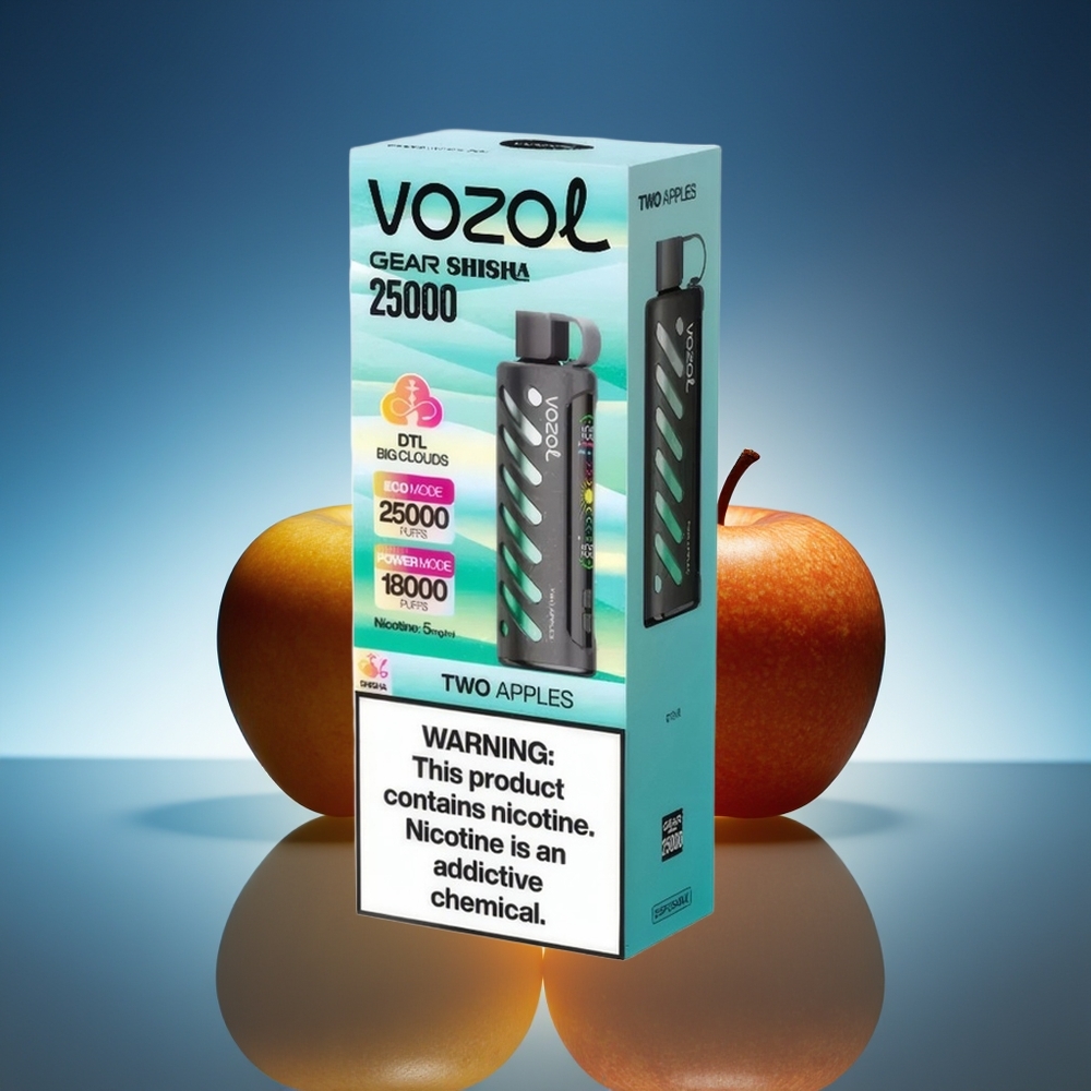 VOZOL Gear Shisha 25000 Puffs Shisha Dos Manzanas Dual Mesh Dual Modes