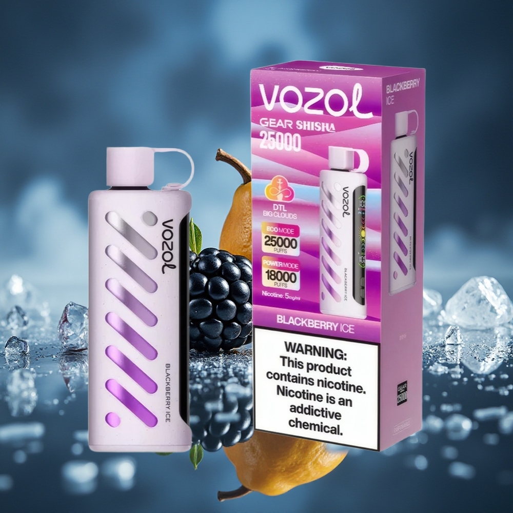 VOZOL Gear Shisha 25000 Puffs Zarzamora Helada Dual Mesh Dual Modes