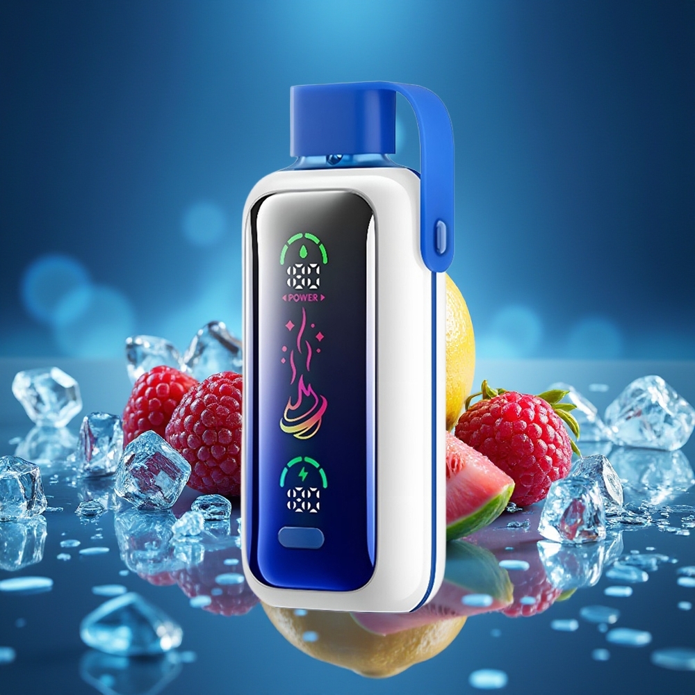 VOZOL STAR 20000 Puffs Blue Razz Ice Dual Mesh HD Mirror Screen