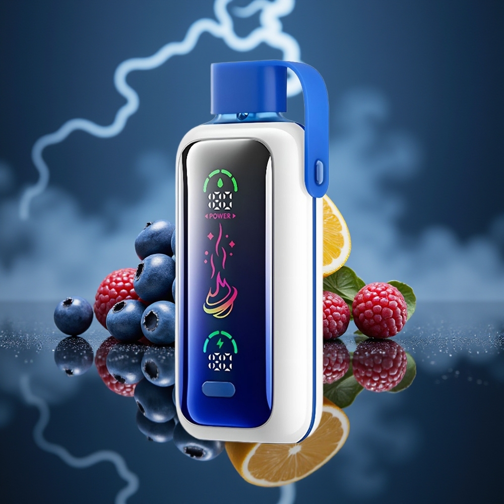 VOZOL STAR 20000 Puffs Tormenta de Arándanos Dual Mesh Pantalla HD