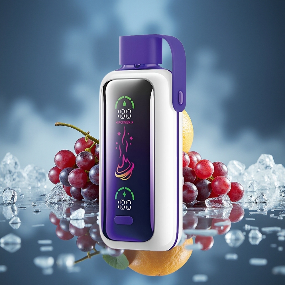 VOZOL STAR 20000 Puffs Uva Helada Dual Mesh Pantalla HD