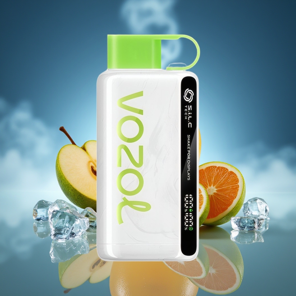 VOZOL STAR 9000/12000 Puffs Manzana Ácida Hielo Carga Rápida 30%