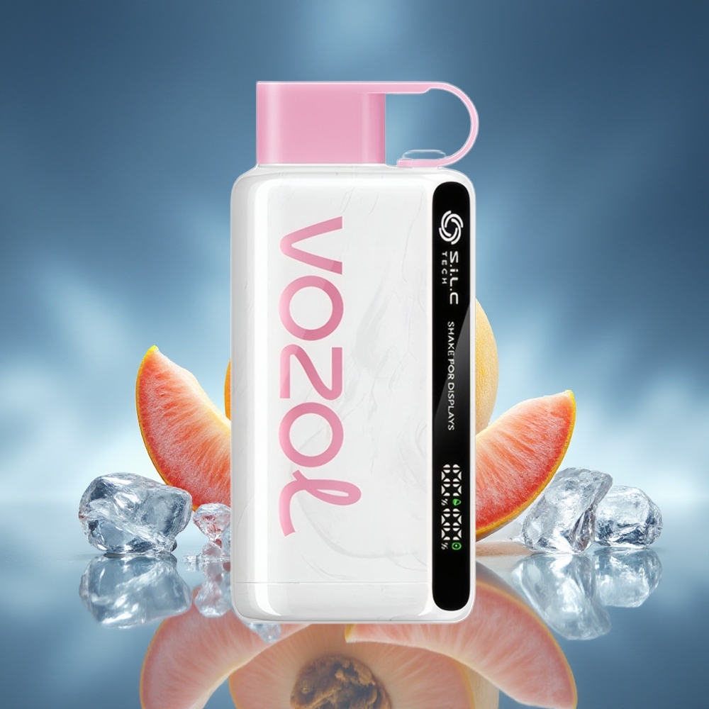 VOZOL STAR 9000/12000 Puffs Melocotón Hielo Carga Rápida 30% + 650mAh