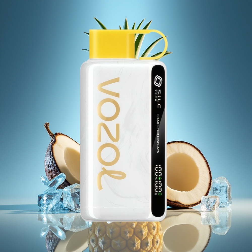 VOZOL STAR 9000/12000 Puffs Vape Piña Coco Hielo Carga Rápida 30% y 650mAh Batería