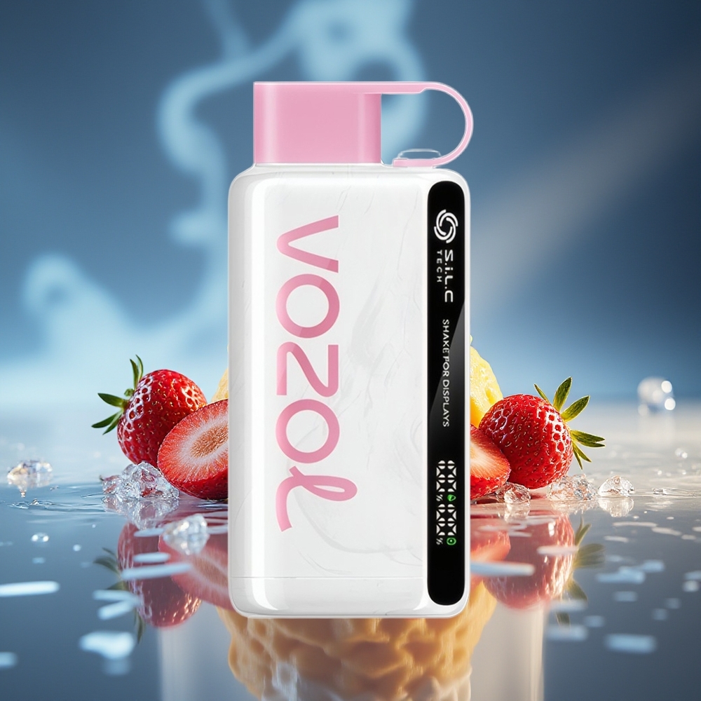 VOZOL STAR 9000/12000 S.i.L.C TECH Carga Rápida Post-Consumo Vape Desechable Fresa Helado