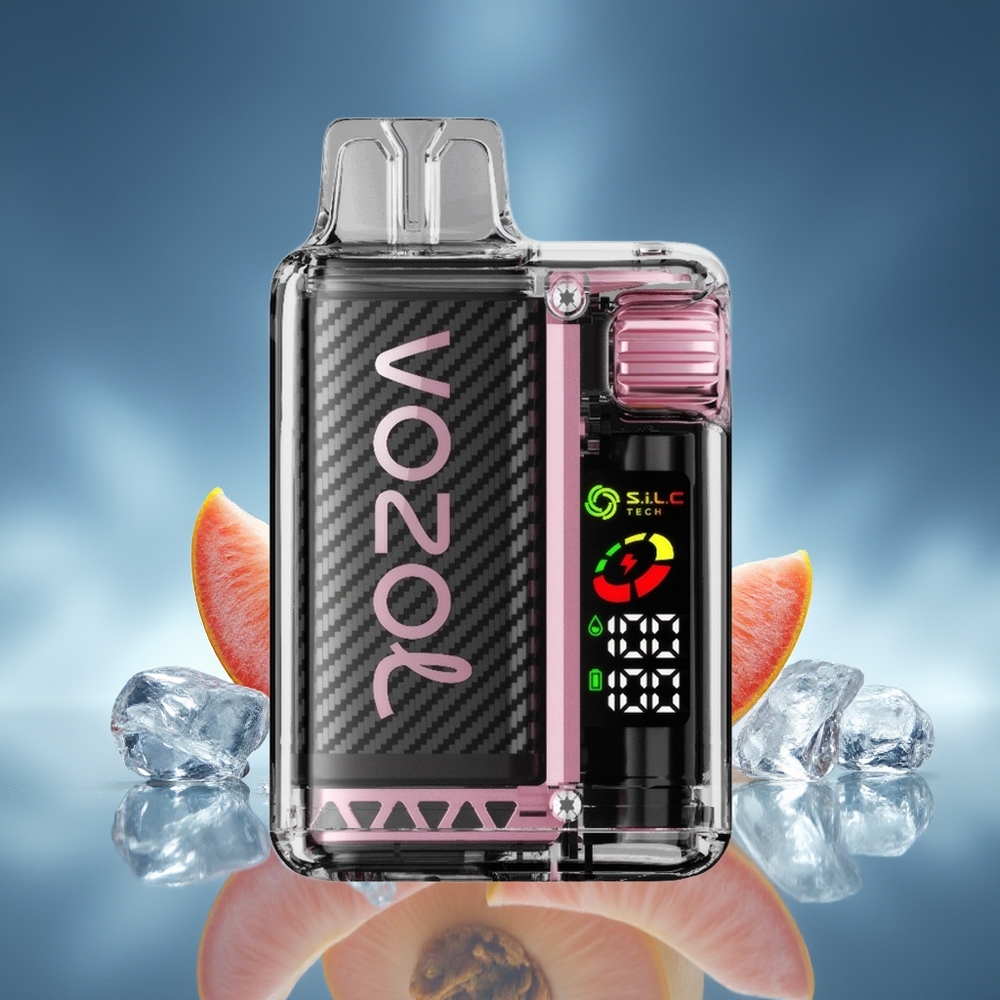 VOZOL Vista 20000 Puffs Durazno Hielo Pantalla OLED Batería Recargable